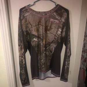 WOMENS LONG LSEEVE CAMOFLAUGE SHIRT